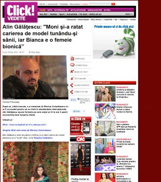 Galatescu:"Moni si-a ratat cariera tunandu-si sanii iar Bianca e o femeie bionica"
