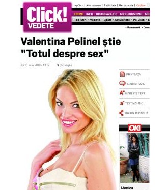 Valentina Pelinel ştie "Totul despre sex"