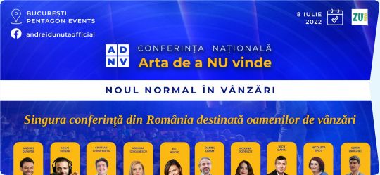 Conferința Națională “Noul normal în vânzări”, pe 8 iulie, la București