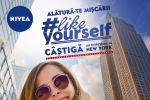 Alătură-te Mișcării NIVEA #LikeYourself! Fii chiar tu vocea care oferă fetelor &icirc;ncredere &icirc;n ele și c&acirc;știgă un Instastory la New York