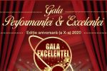 Gala Performanței & Excelenței 2020, editie aniversară, 10 ani de legende din toate ramurile vieții sportive, culturale și sociale din Rom&acirc;nia