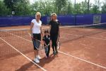 Fetita lui Adrian Cristea, cursuri de tenis cu Ruxandra Dragomir