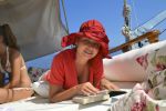 Adina Buzatu a navigat o saptamana pe marea Egee