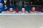 Raluca Lazarut, Laura Belecciu, Vladimir Draghia si Dragos Bucurenci inoata pentru cauza Asociatiei MaiMultVerde la Swimathon Bucuresti