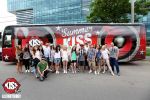Alex Velea, la plecarea spre mare cu autocarul SummerKiss BASS: Antonia ne urmareste