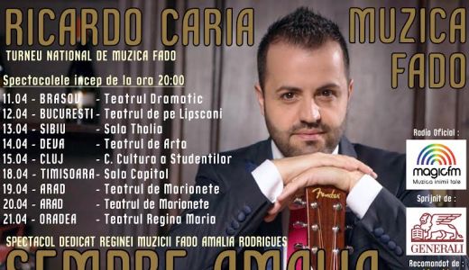 Muzica Fado intr-un turneu national cu Ricardo Caria