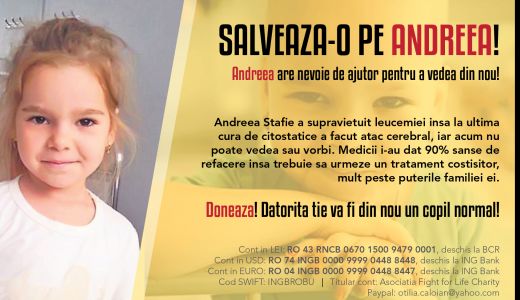 Lumina pentru Andreea – Proiect umanitar