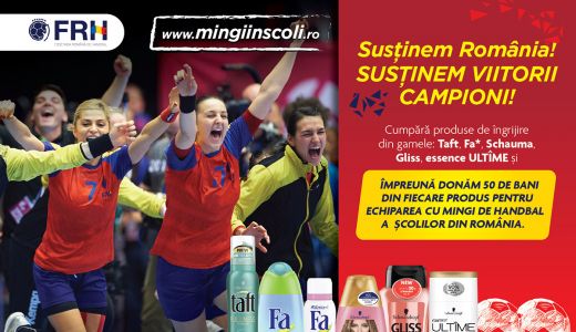 "Mingi in scoli", campanie pentru viitorii campioni ai handbalului romanesc