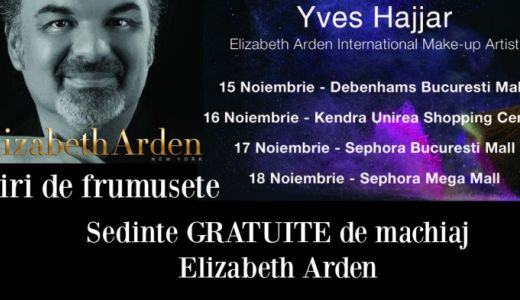 Sedinte de machiaj Elizabeth Arden cu Yves Hajjar!