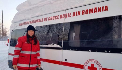 Iuliana Tudor a ajutat persoanele afectate de zapada