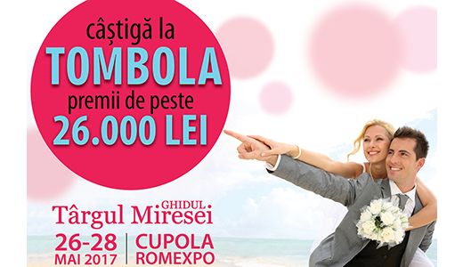 Câștigă premii de 26.000 lei la singurul târg de nunți al verii!