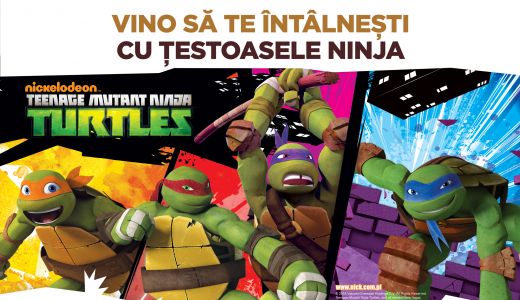 Țestoasele Ninja vin pentru prima dată în România, la ParkLake Shopping Center