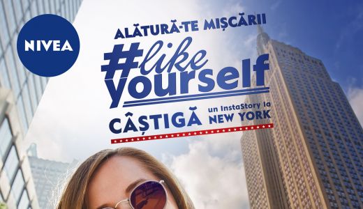 Alătură-te Mișcării NIVEA #LikeYourself! Fii chiar tu vocea care oferă fetelor încredere în ele și câștigă un Instastory la New York