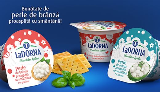Redescoperă LaDORNA bunătatea perlelor mari de brânză proaspătă cu multă smântână