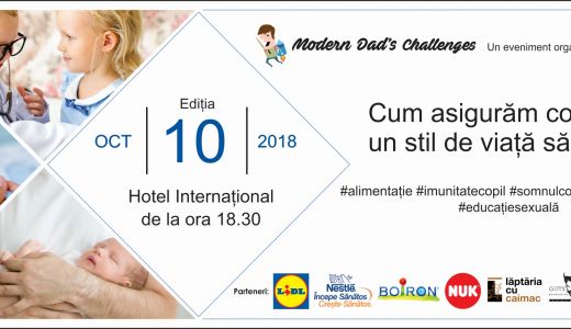 Curs gratuit pentru tăticii din București:  Modern Dad’s Challenges - Cum asigurăm copilului un stil de viață sănătos?
