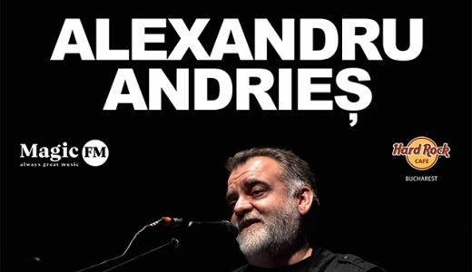 Concert Alexandru Andrieș – în premieră la Hard Rock Cafe  Două categorii de bilete sunt deja sold out