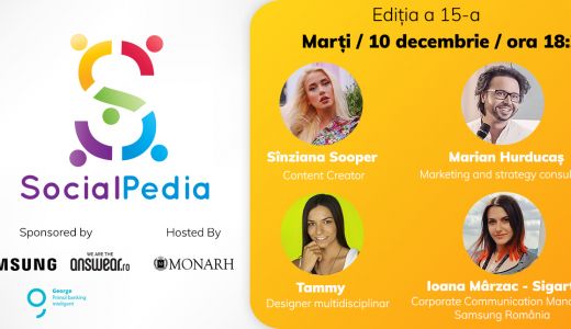SocialPedia 15:  Despre conținut de calitate pe Instagram cu Sînziana Sooper, Marian Hurducaș, Tammy Lovin și Ioana Mârzac - Sigarteu