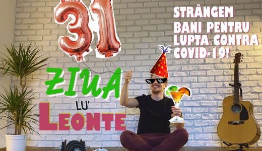 Andrei Leonte isi doneaza ziua de nastere pentru lupta contra COVID-19