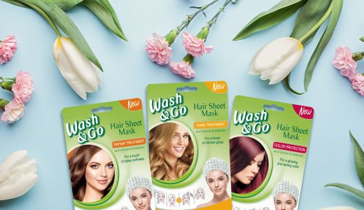 Păr frumos și sănătos cu noile măști reparatoare Wash&Go