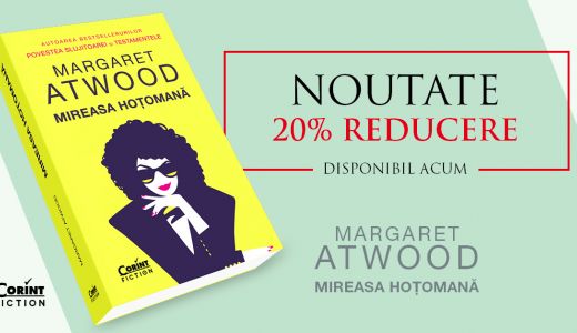 O nouă ediție a cărții Mireasa hoțomană de Margaret Atwood, la Corint Fiction