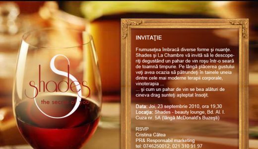 Joi - Shades te invita la degustare de vinuri!