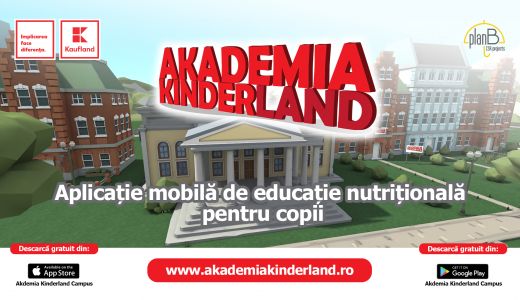De Ziua Copilului, Kaufland România lansează aplicația mobilă de educație nutrițională ”AKADEMIA KINDERLAND”