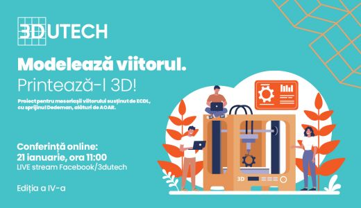 3DUTECH lansează cea de-a patra ediție a campaniei „Modelează viitorul. Printează-l 3D!"