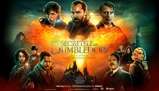 Al treilea film „Animale Fantastice: Secretele lui Dumbledore” se lansează pe marile ecrane din România în 8 aprilie