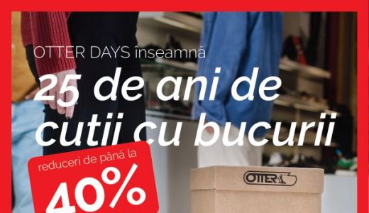 OTTER DISTRIBUTION SARBATORESTE CU REDUCERI DE PANA LA 40% UN SFERT DE SECOL DE LA LANSARE
