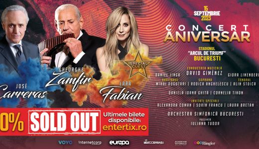 O săptămână până la concertul aniversar Gheorghe Zamfir și 80% dintre bilete SOLD OUT