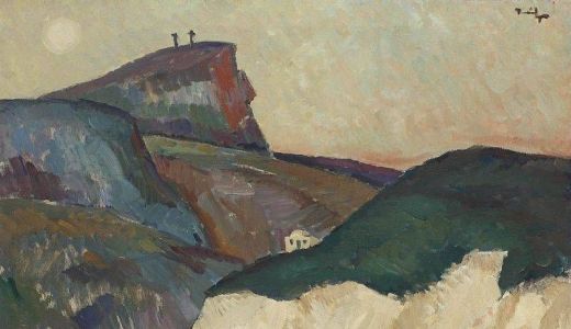 "Golgota", de Nicolae Tonitza, vândut la licitaţie cu 125.000 euro.