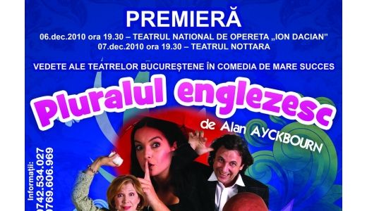 Fiica lui Dichiseanu, alaturi de tatal sau la premiera "Pluralul Englezesc"