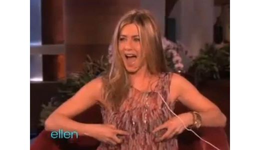 Cadou inedit: Jennifer Aniston a primit un vibrator pentru sâni. VIDEO.