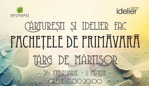 Târg de Mărţişor la librăria Cărtureşti.