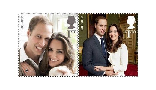 Vezi timbrele poştale cu prinţul William şi Kate Middleton.