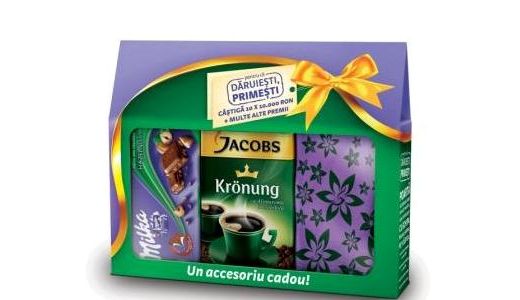 "Pentru ca daruiesti, primesti" cu Jacobs si Milka