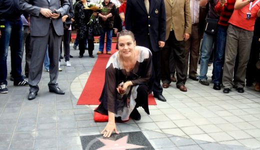 FOTO Maia Morgenstern, pe Walk of Fame-ul bucureştean.
