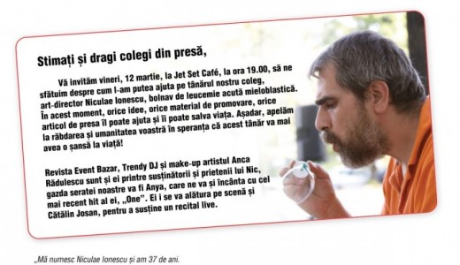 Leucemia ii smulge energia, Salveaza-l pe Niculae Ionescu donand! 