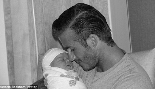 VEZI aici primele poze cu fetiţa lui David Beckham.