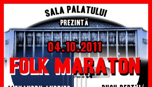 Folk Maraton, pe  4 octombrie la Sala Palatului.
