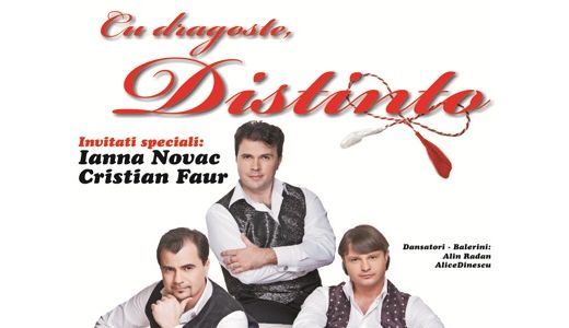 "Cu dragoste, Distinto", un spectacol inedit, oferit de catre cei trei tenori Femeilor