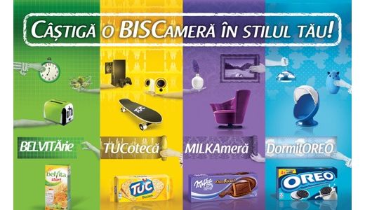 Biscuitii preferati te ajuta sa castigi!  Campanie Kraft Foods Romania: "Castiga o BISCamera in stilul tau!"