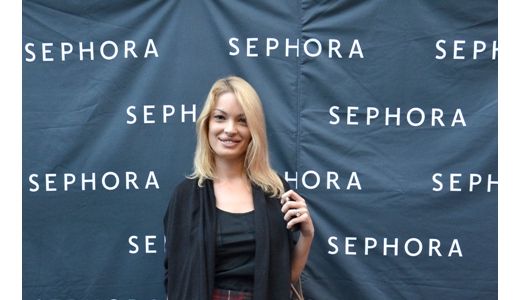 Valentina Pelinel a facut furori la evenimentul Sephora