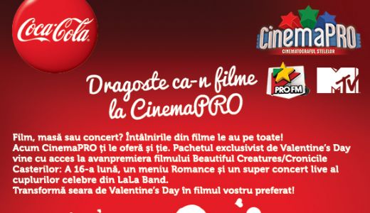 LaLa Band canta de Ziua Indragostitilor la CinemaPRO