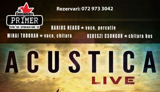 Acustica, primul concert în Bucureşti.