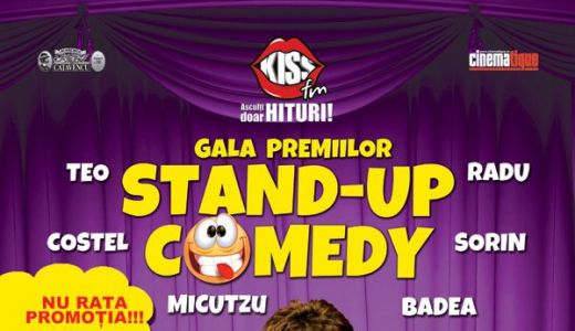 Bilete cu reducere la Gala Premiilor Stand Up Comedy.