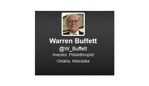 Warren Buffett şi-a lansat contul de Twitter.