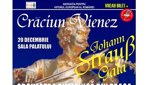 Gala Muzicala Johann Strauss pe 20 decembrie la Sala Palatului
