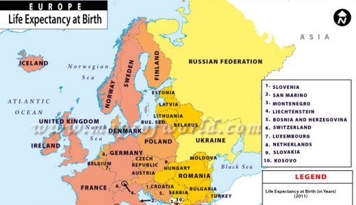Romania, mult dupa Germania si Spania in ceea ce priveste speranta de viata!