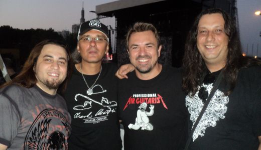 Horia Brenciu, Calin Goia si Cristian Hrubaru au vazut impreuna concertul Rammstein
